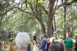 outdoor wedding undertree