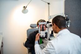 optometrist at work